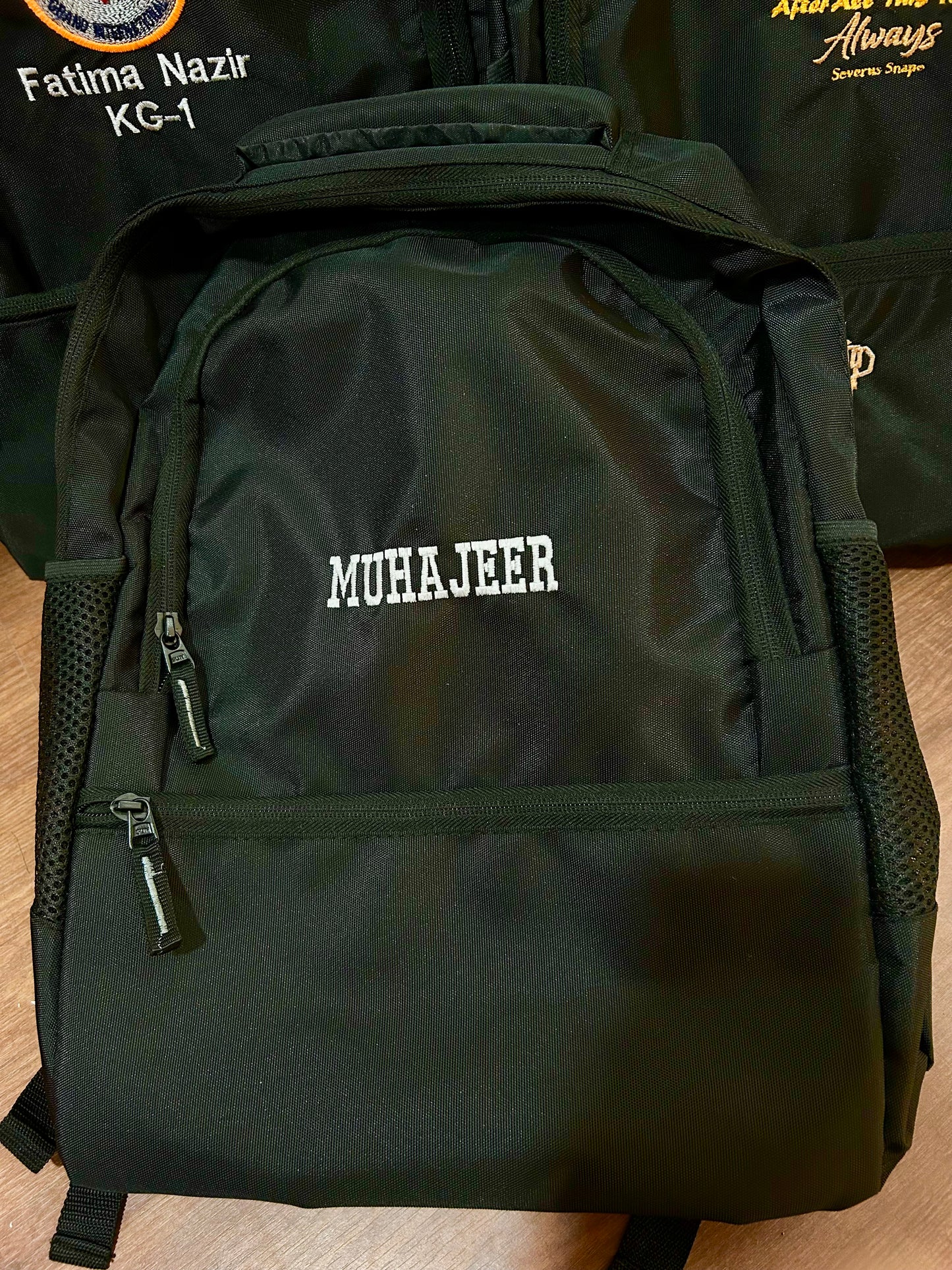 Customized Embroidery School/Laptop Bags