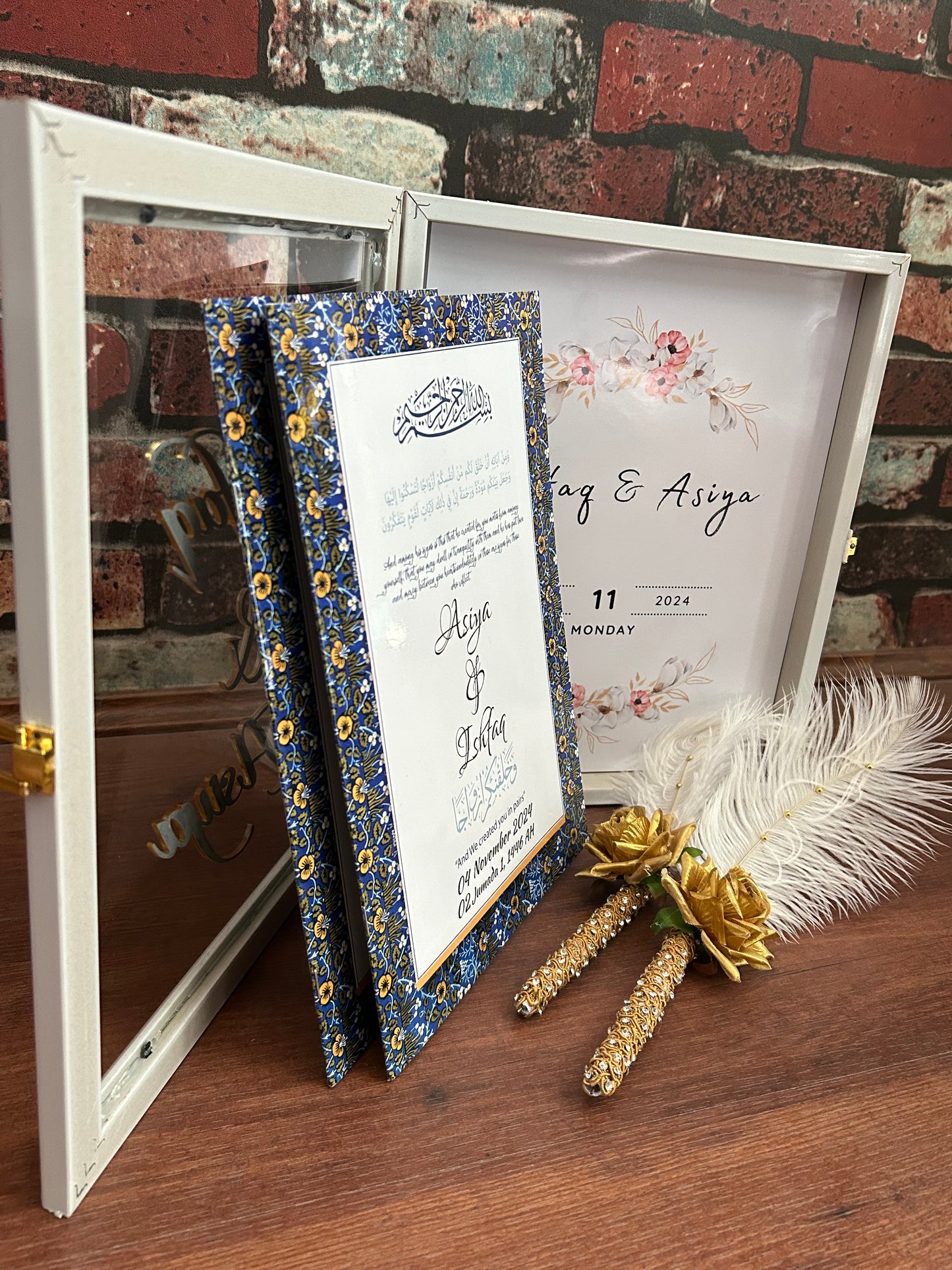 Customized Nikah Nama with Pen