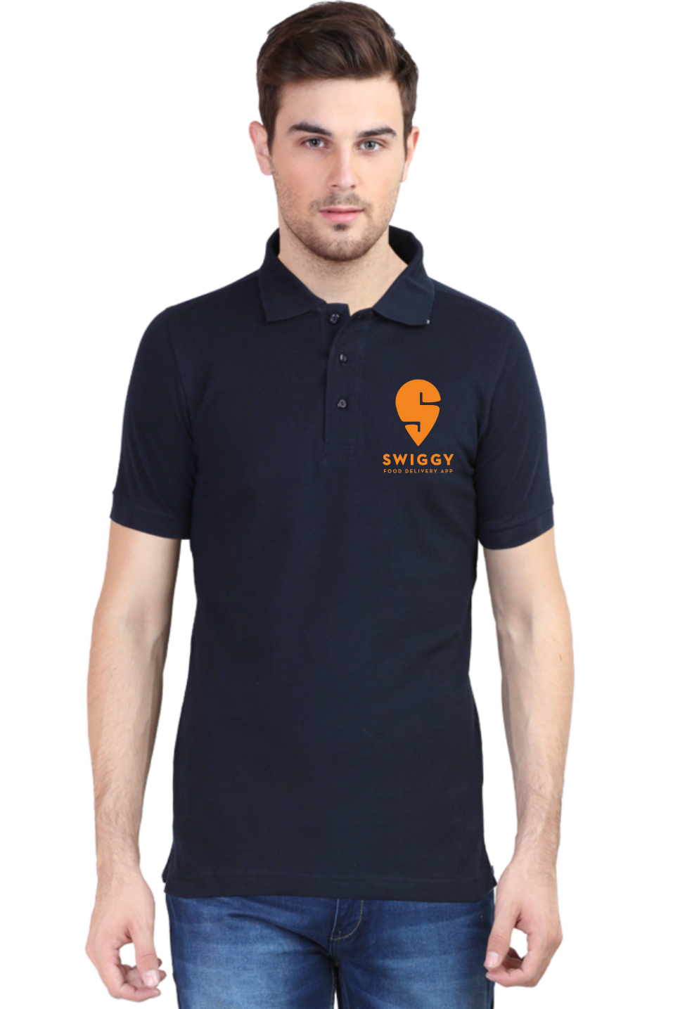 Swiggy Printed Delivery Boys Polo Tshirts