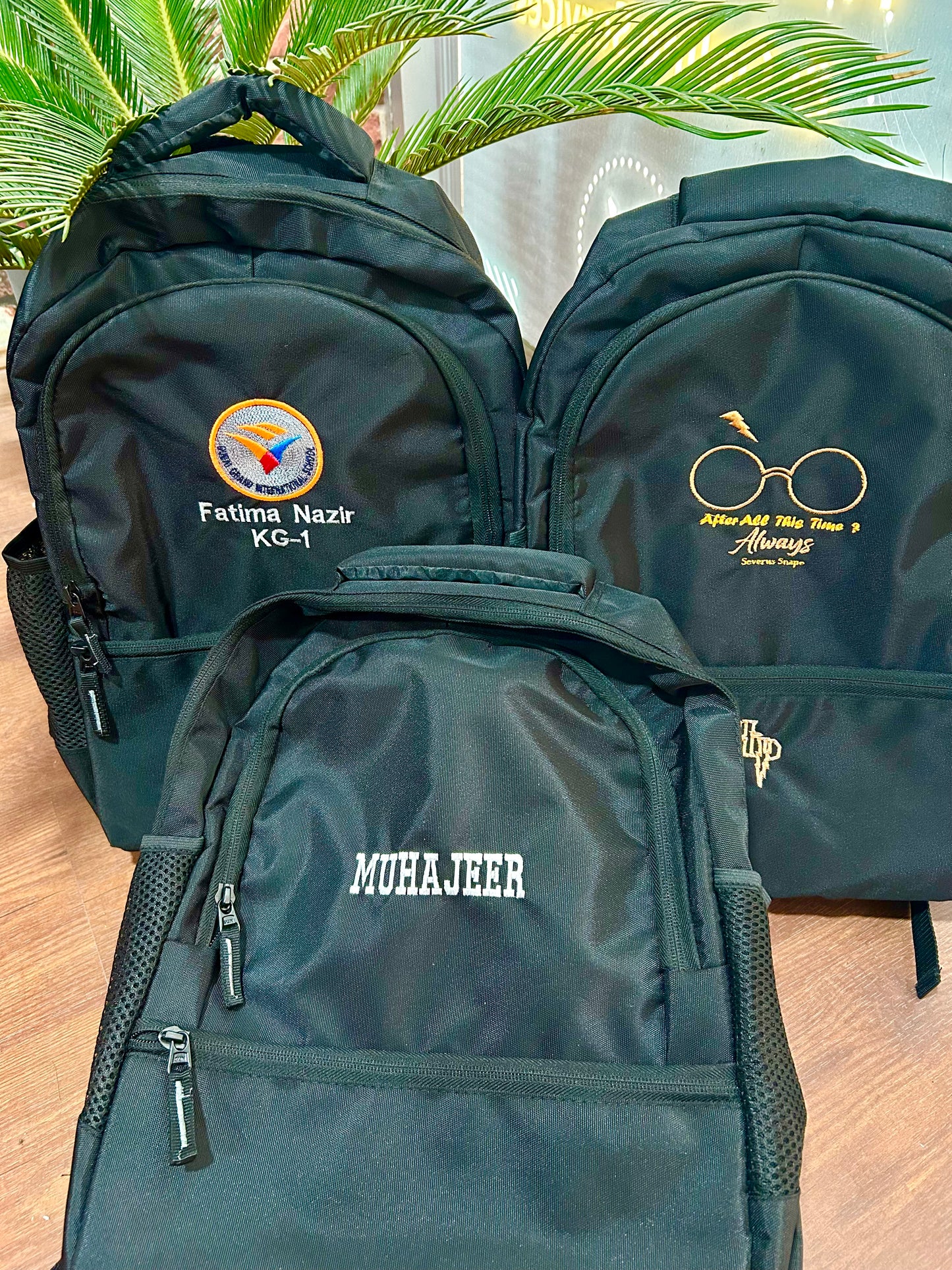 Customized Embroidery School/Laptop Bags