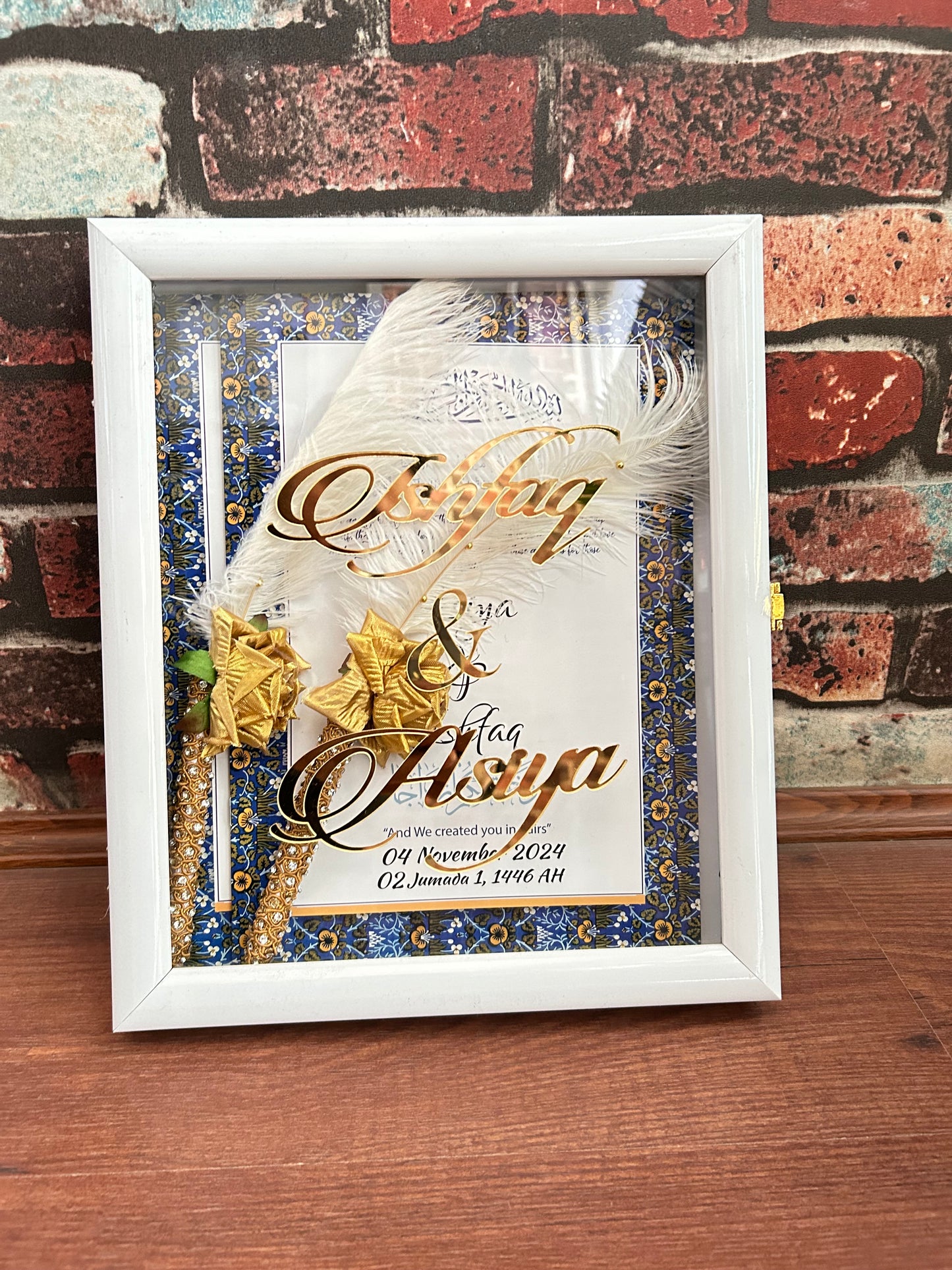 Customized Nikah Nama with Pen
