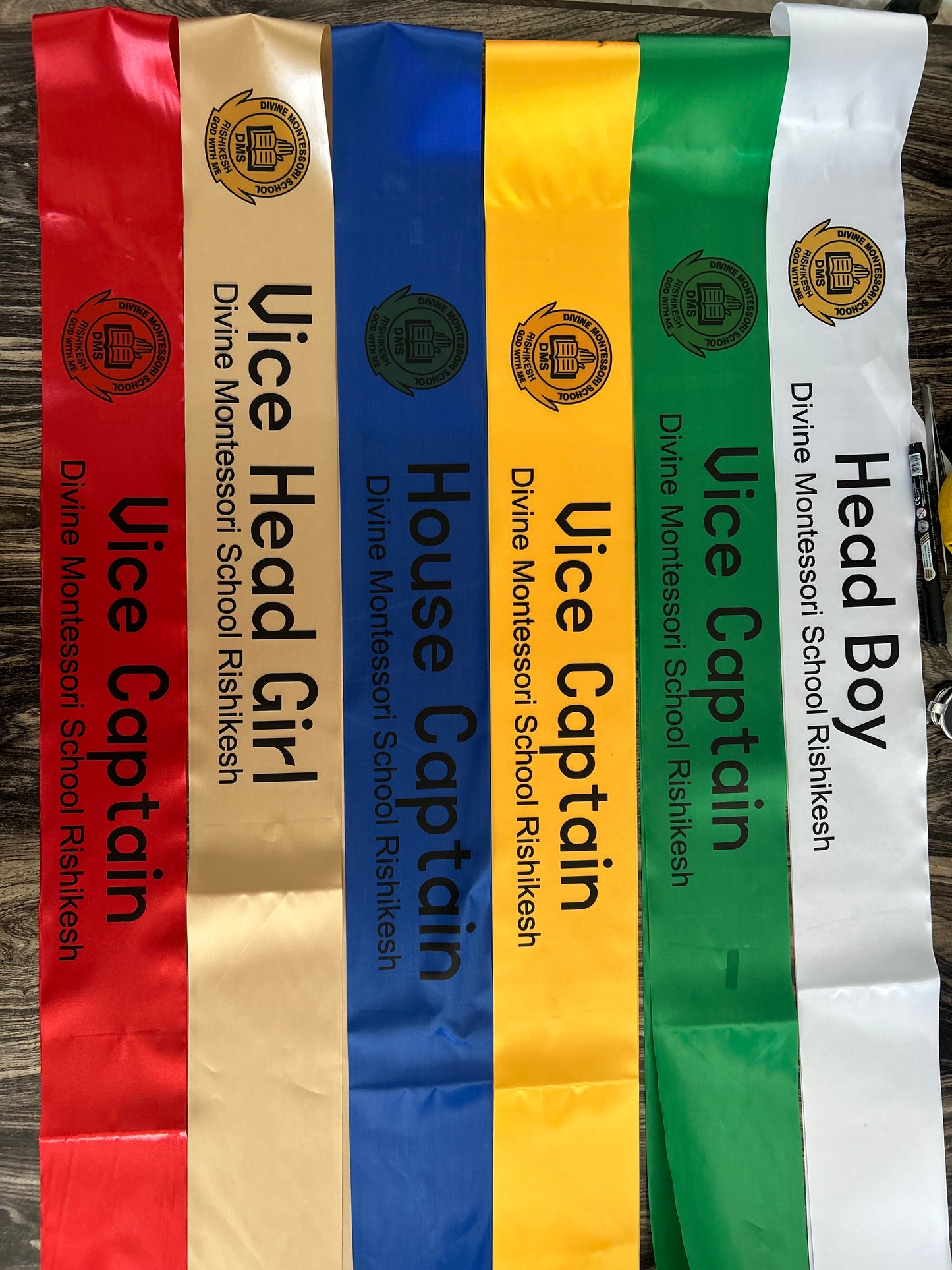 Customized Sashes for farewell annual day etc