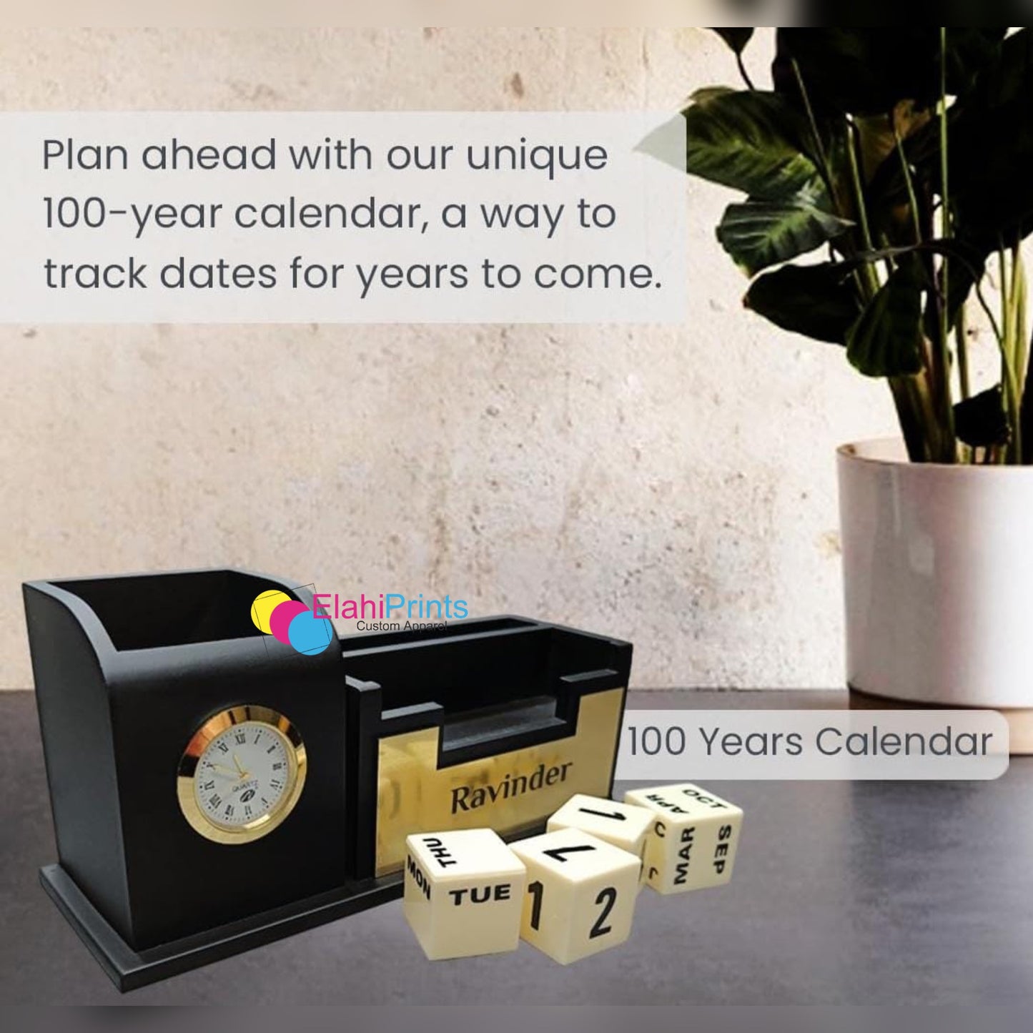 Table Top Calender 100 Years