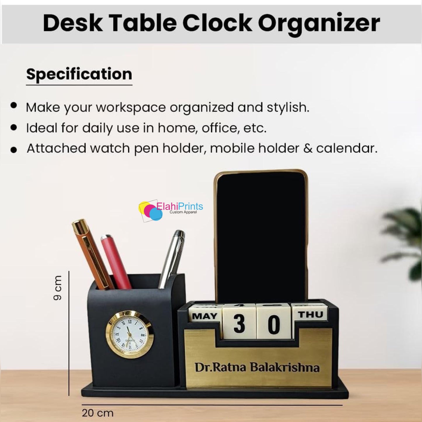 Table Top Calender 100 Years