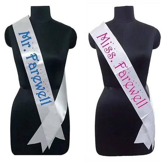 Customized Sashes for farewell annual day etc
