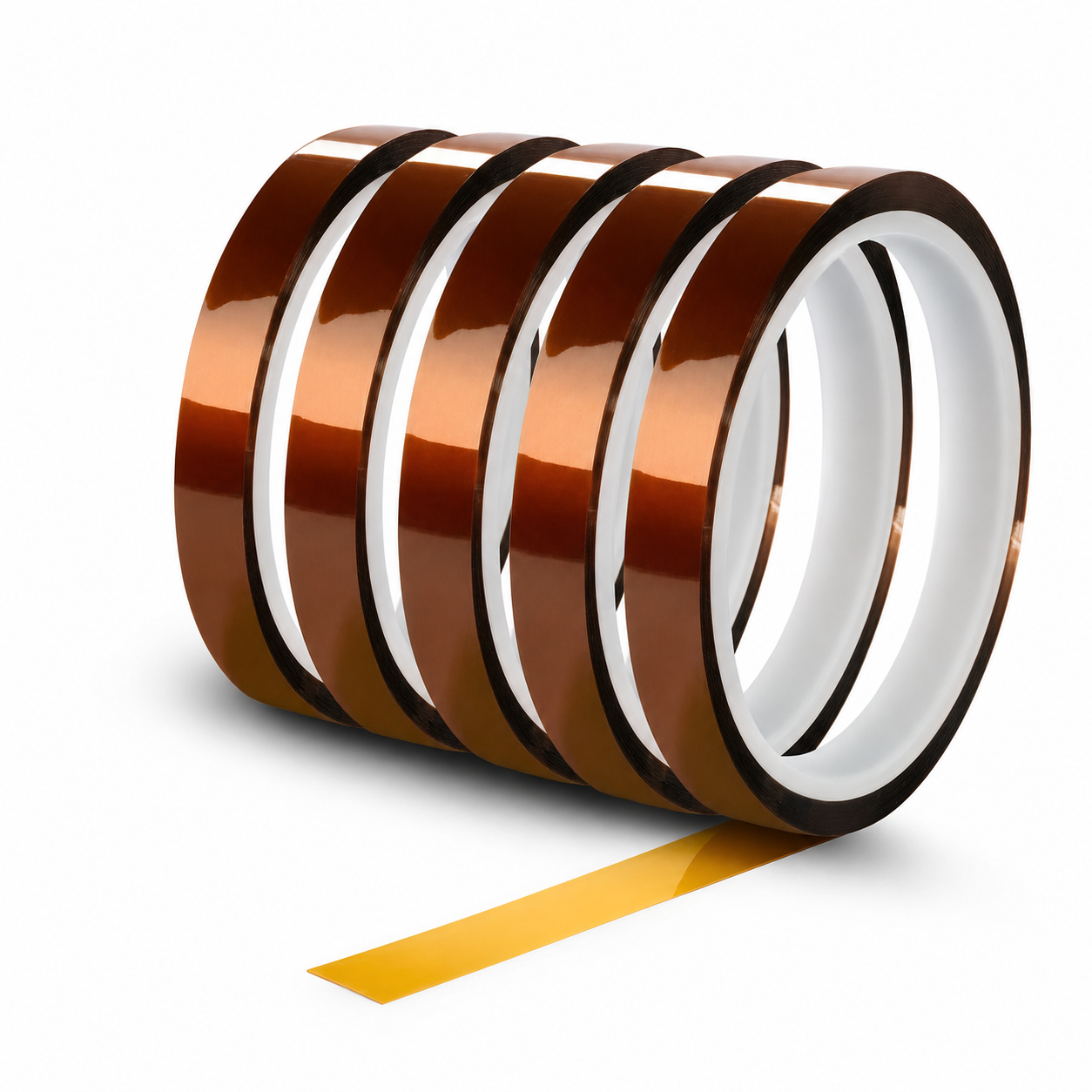 Premium 12 mm Brown Copper Heat Resistant Tape for Sublimation: Pack of 5