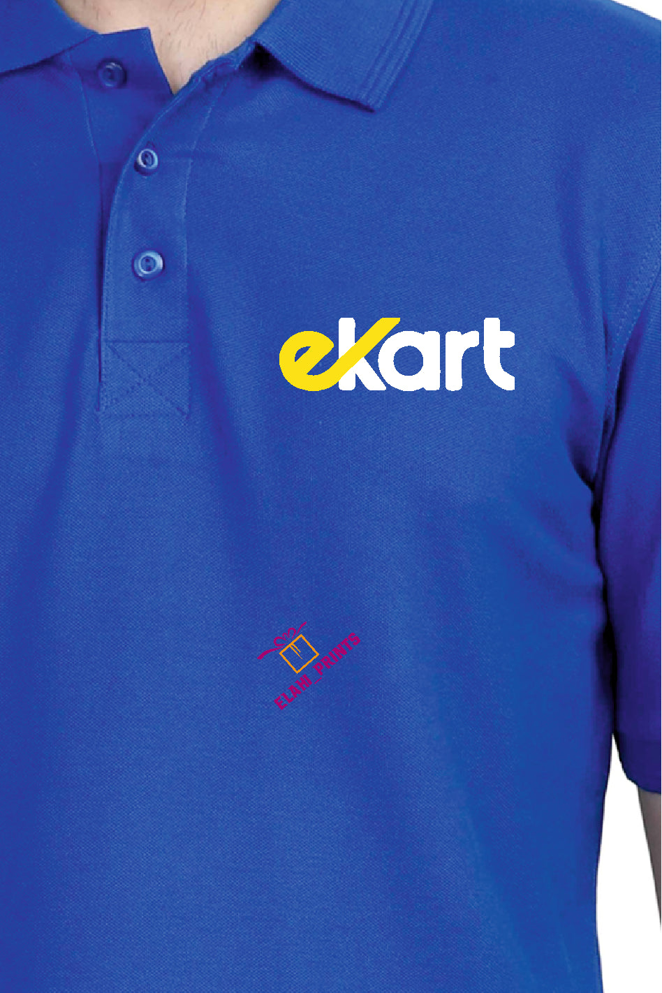 Ekart Courier Printed T-Shirt Poly Cotton