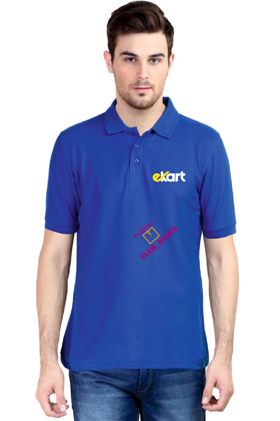 Ekart Courier Printed T-Shirt Poly Cotton
