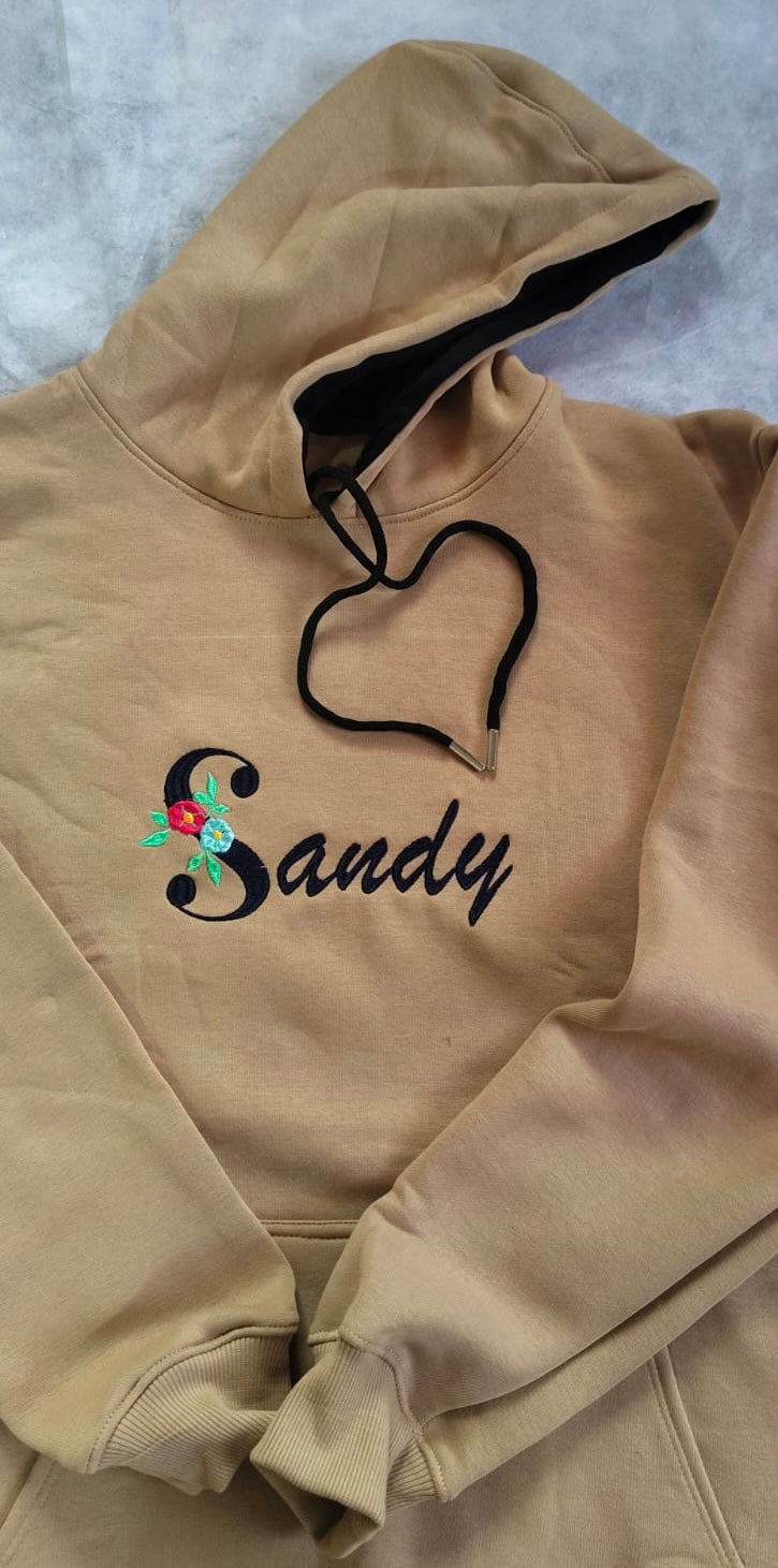 Embroidered Customized Couple Hoodies (pack of 2)