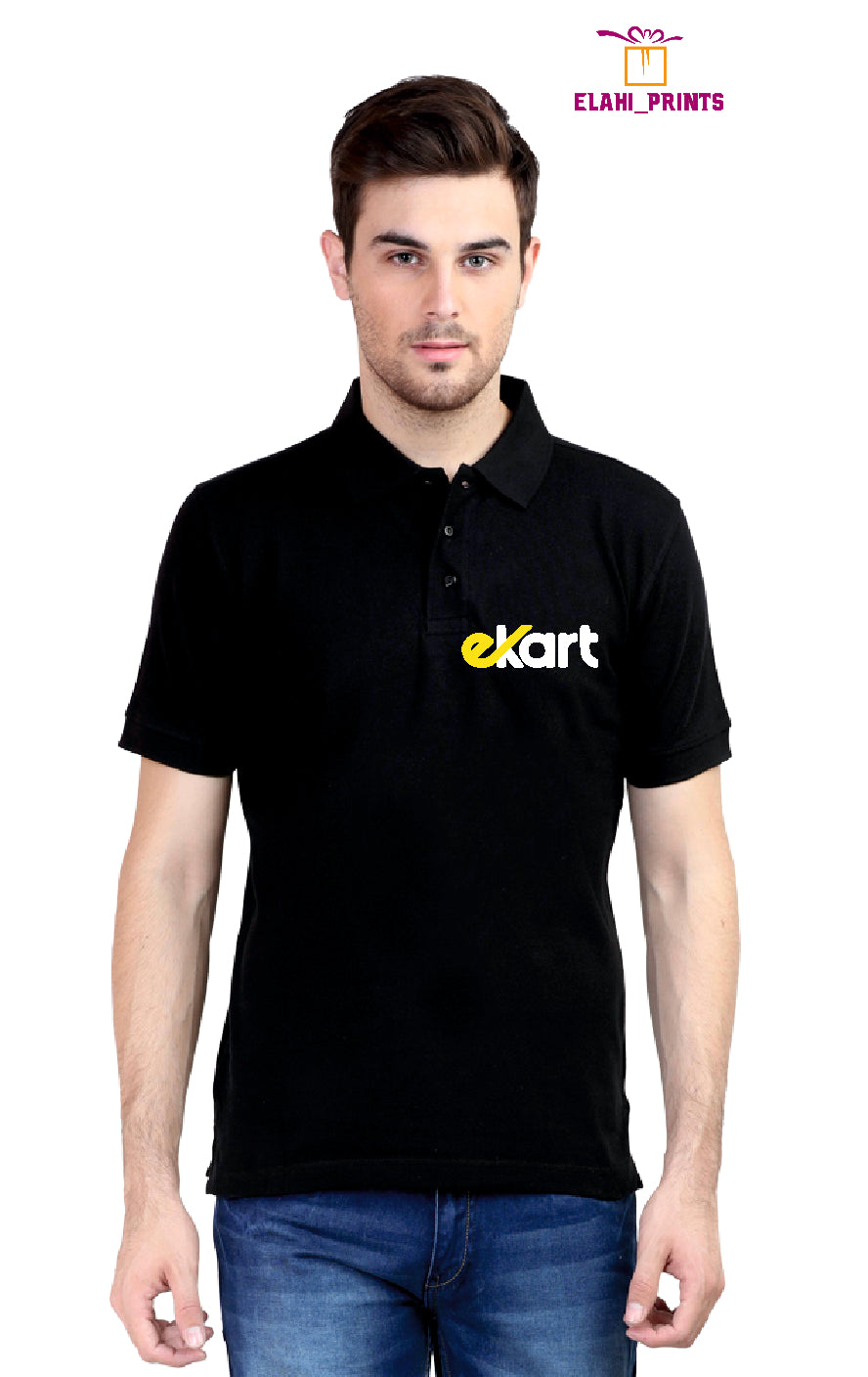 Ekart Courier Printed T-Shirt Poly Cotton