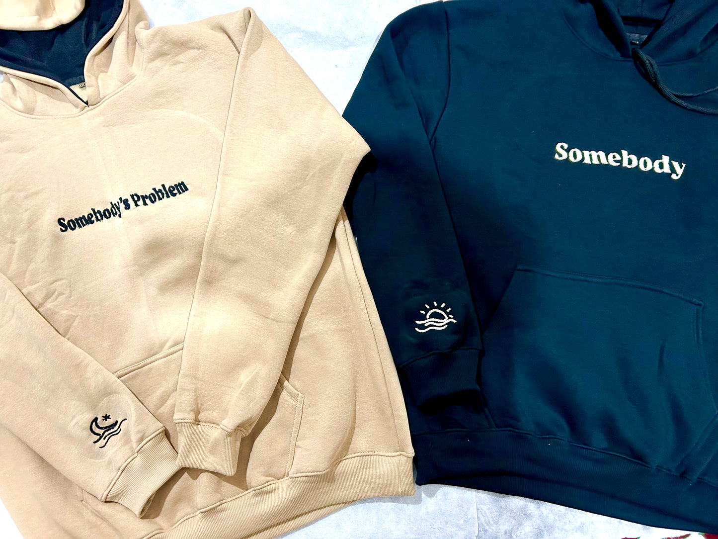 Embroidered Customized Couple Hoodies (pack of 2)