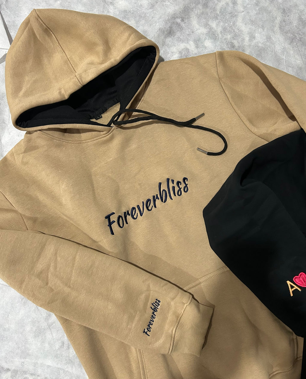 Embroidered Customized Couple Hoodies (pack of 2)
