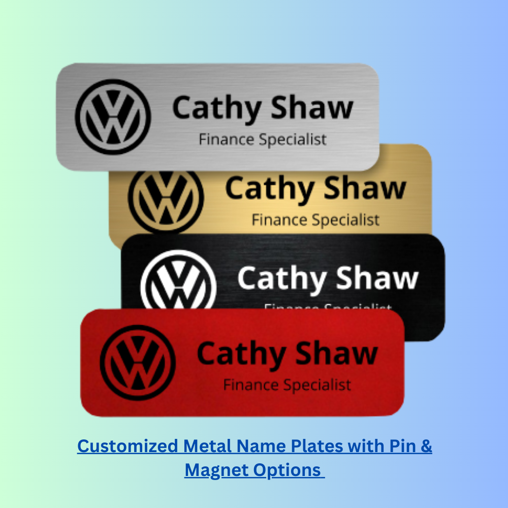 Customized Metal Name Plate Badges