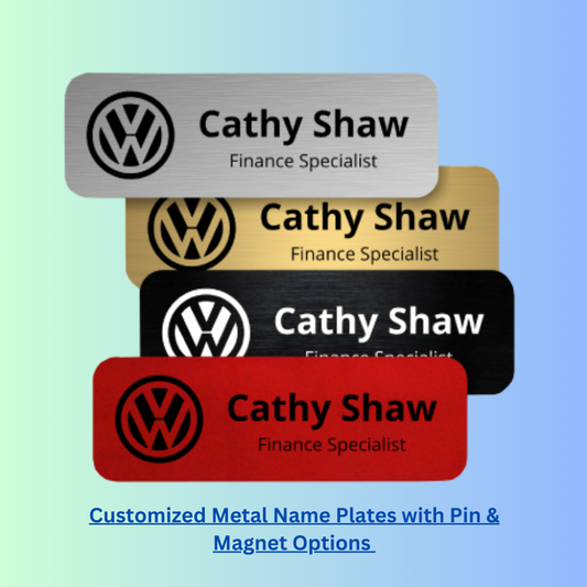 Customized Metal Name Plate Badges