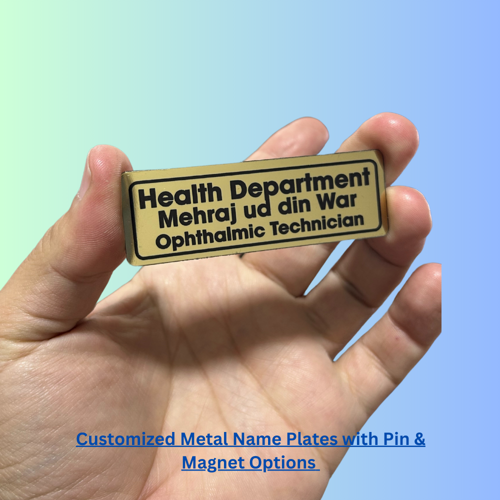 Customized Metal Name Plate Badges