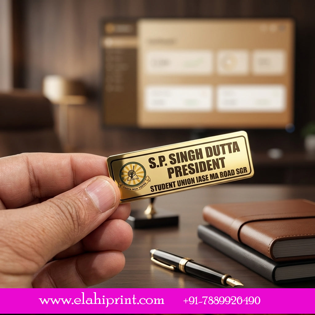 Custom Office Name Badge – Professional Metal Name Tag