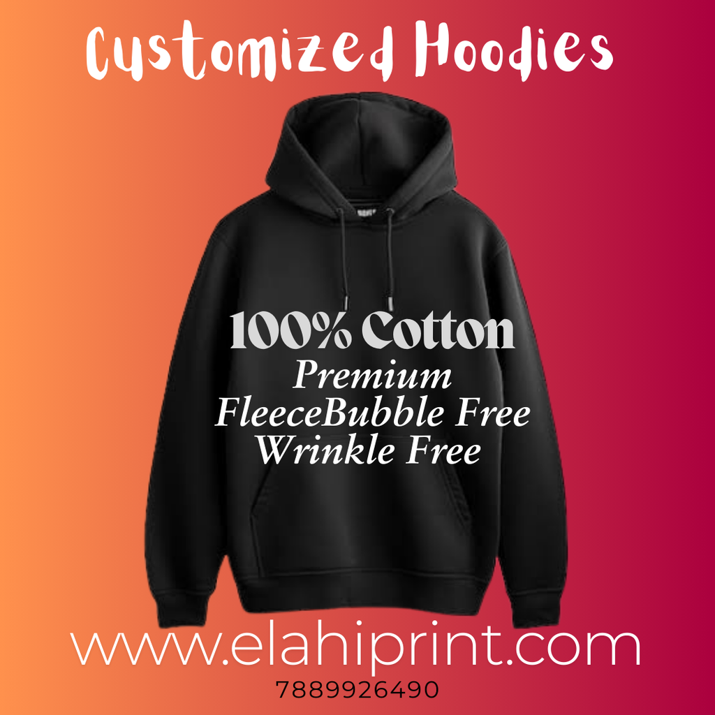 Customized Fleece Cotton Hoodies 350gsm