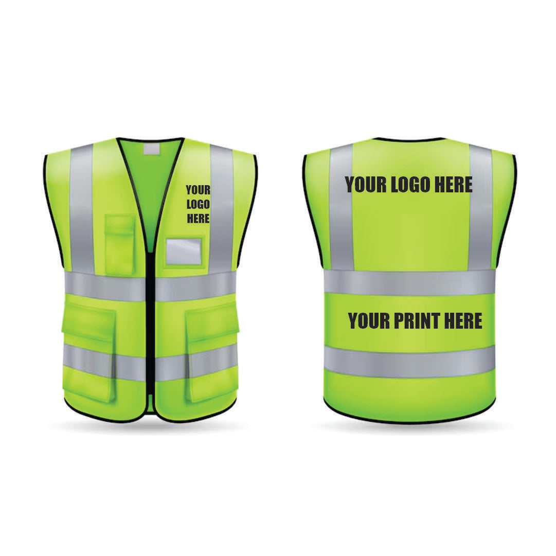 High‑Visibility Safety Jacket – Reflective Protective Workwear for Construction, Roadwork & Outdoor Safety (Pack of 1)