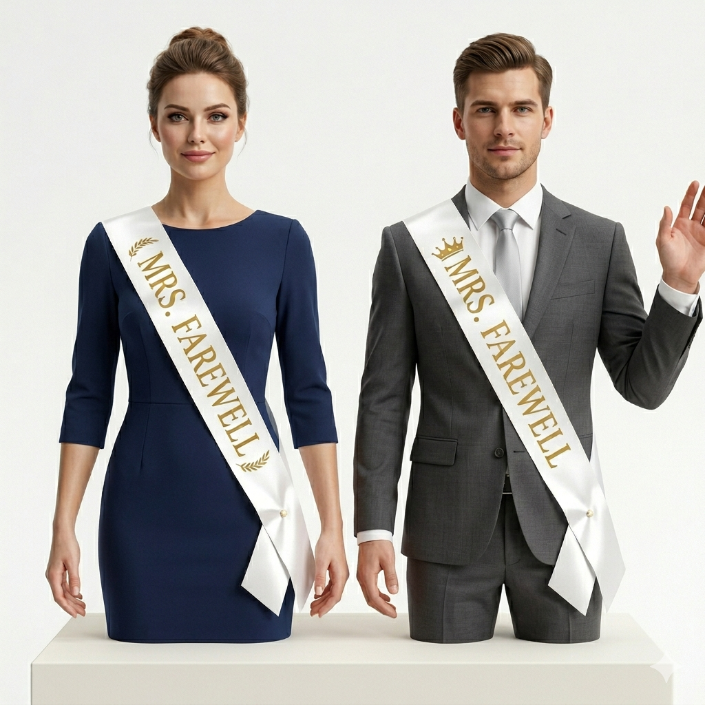 Customized Satin Sashes for Farewell and Annual Day | Elahi Prints