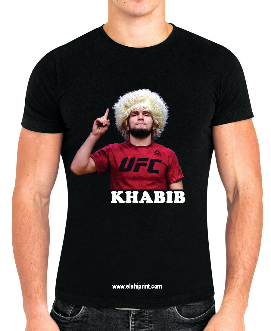 Khabib The Eagle UFC Cotton Black Tshirts
