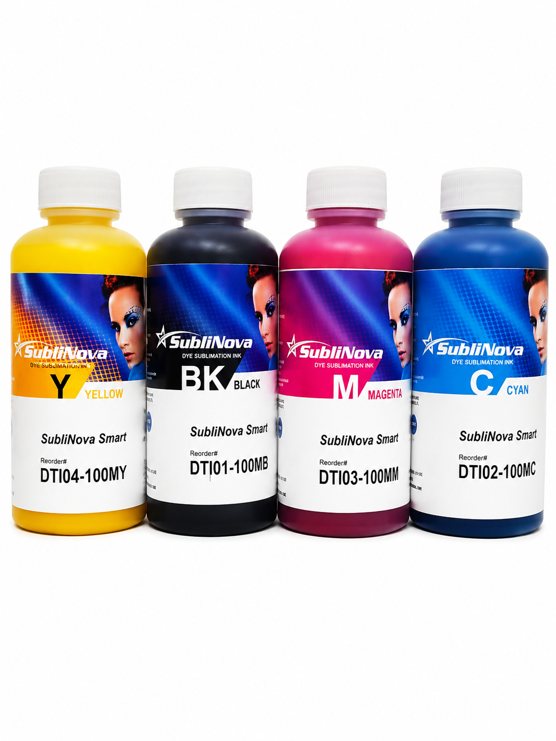 SubliNova Sublimation Ink 100ML Set for Epson Printers CMYK: Set of 4