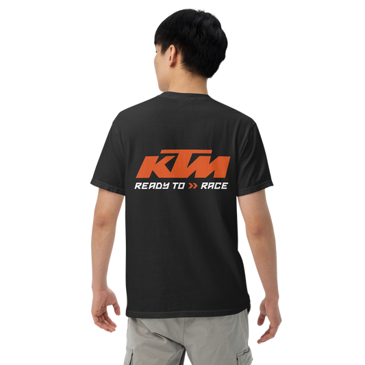 KTM Racing T-Shirt – Premium Cotton Embroidery Design | Orange & Black Moto Tee